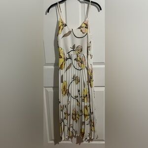 A New Day Cream Floral Midi Dress